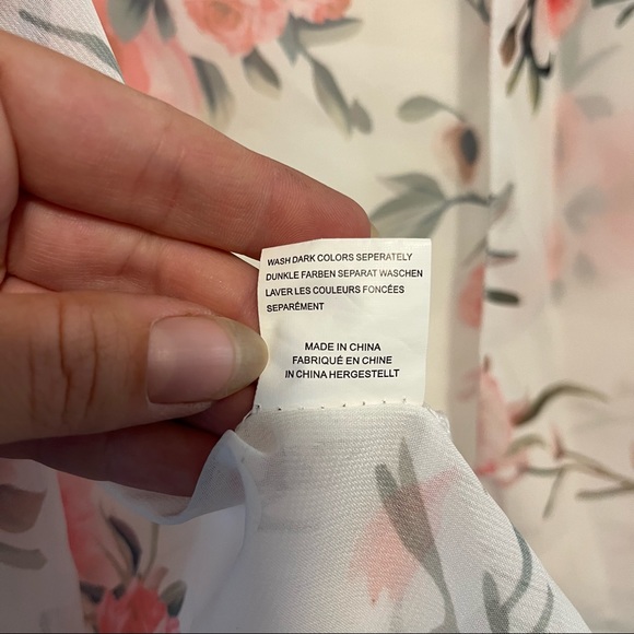 Floral Open Robe Coverup Top - Picture 13 of 13